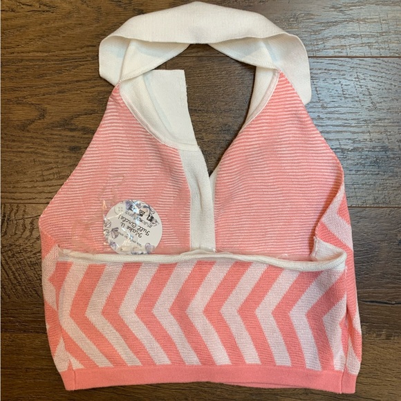 JOLIE & JOY Size L crop halter lightweight knit with collar BNWT 💕 - Picture 3 of 7
